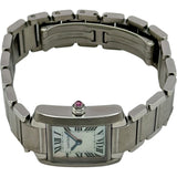 カルティエ Cartier タンク フランセーズ SM W51028Q3 ピンクシェル ステンレススチール クオーツ レディース 腕時計