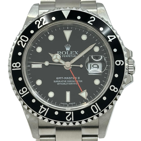 ロレックス ROLEX GMTマスター2 16710 ブラック ステンレススチール