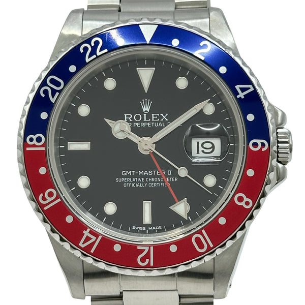 ロレックス ROLEX GMTマスター2 16710 ブラック ステンレススチール