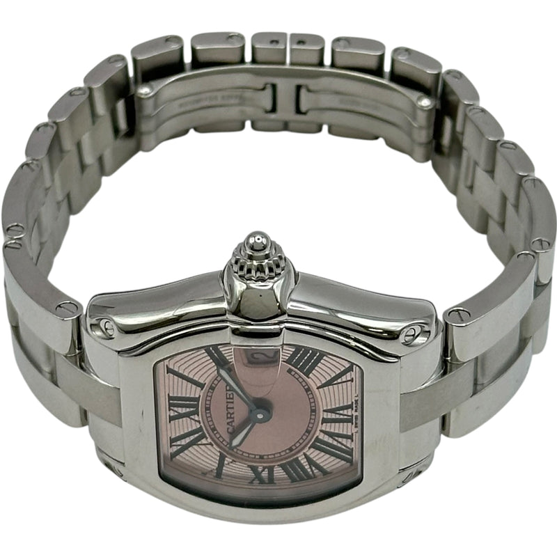 カルティエ Cartier ロードスター SM レディース腕時計 カルティエ Cartier ロードスター SM W62017V3 ピンク ステンレス