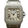 カルティエ Cartier サントス ガルベ SM W20056D6 アイボリー ステンレススチール クオーツ レディース 腕時計