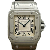 カルティエ Cartier サントス ガルベ SM W20056D6 アイボリー ステンレススチール クオーツ レディース 腕時計