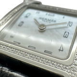 エルメス HERMES Hウォッチ HH1.235 ホワイトシェル ステンレススチール クオーツ レディース 腕時計