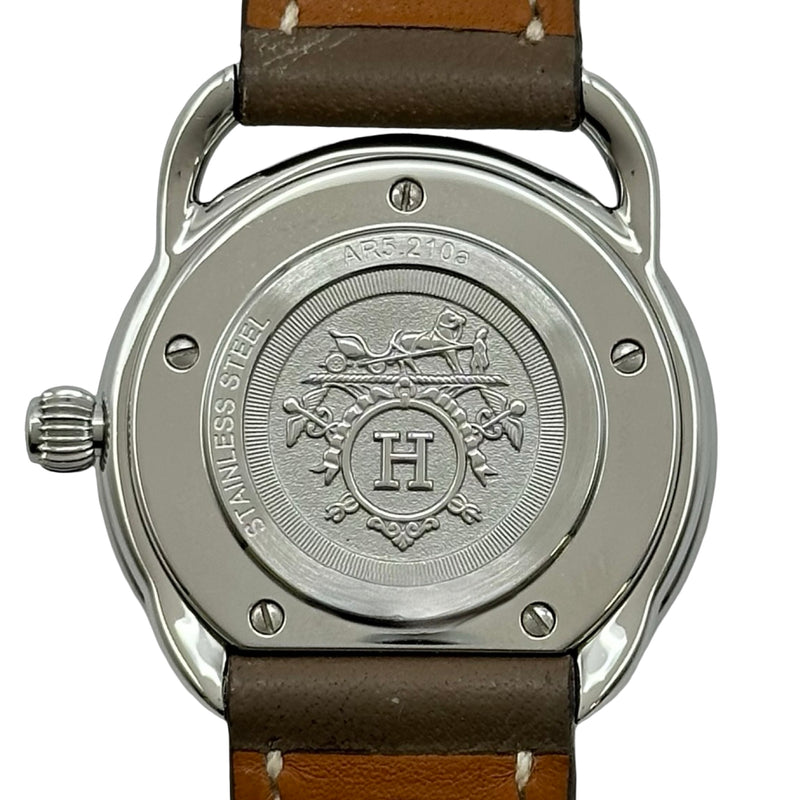 エルメス HERMES アルソー AR5.210 ホワイト ステンレススチール