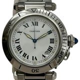 カルティエ Cartier パシャ38mm W31005H3 ホワイト ステンレススチール メンズ 腕時計