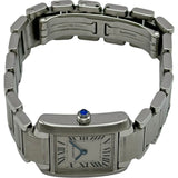 カルティエ Cartier タンク フランセーズ SM W51008Q3 ホワイト ステンレススチール クオーツ レディース 腕時計