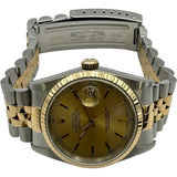 ロレックス ROLEX デイトジャスト 16233 シャンパンゴールド ゴールド/ステンレススチール 自動巻き メンズ 腕時計