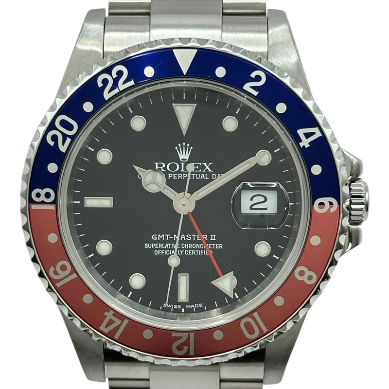 ロレックス ROLEX GMTマスター2 16710 ブラック ステンレススチール