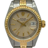 ロレックス ROLEX オイスターパーペチュアル デイト タペストリー 69173 ゴールド ゴールド/ステンレススチール 自動巻き レディース 腕時計