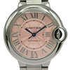 カルティエ Cartier バロンブルー 33mm W6920100 ピンク ステンレススチール 自動巻き レディース 腕時計