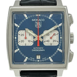タグ・ホイヤー TAG HEUER モナコ クロノ スティーブマックイーン CW2113 ブルー ステンレススチール 自動巻き メンズ 腕時計