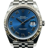 ロレックス ROLEX デイトジャスト 41 126334 アズーロブルー ホワイトゴールド/ステンレススチール 自動巻き メンズ 腕時計