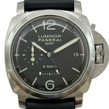 パネライ PANERAI ルミノール 1950 8デイズ GMT PAM00233 ブラック ステンレススチール 手巻き メンズ 腕時計