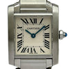 カルティエ Cartier タンク フランセーズ SM W51008Q3 ホワイト ステンレススチール クオーツ レディース 腕時計