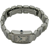 カルティエ Cartier タンク フランセーズ SM W51008Q3 ホワイト ステンレススチール クオーツ レディース 腕時計