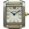 カルティエ Cartier タンクフランセーズ SM WE110004 シルバー ピンクゴールド/ステンレススチール クオーツ レディース 腕時計