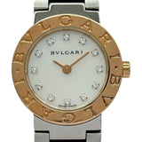 ブルガリ BVLGARI ブルガリブルガリ BBP23SG ホワイトシェル ピンクゴールド/ステンレススチール クオーツ レディース 腕時計