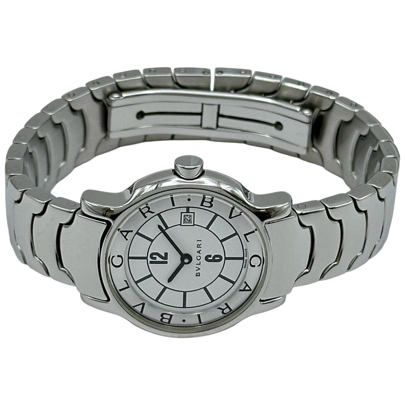 ブルガリ BVLGARI ソロテンポ ST29S ホワイト ステンレススチール