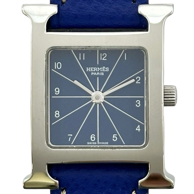 エルメス HERMES Hウォッチ HH1.210 ブルー ステンレススチール