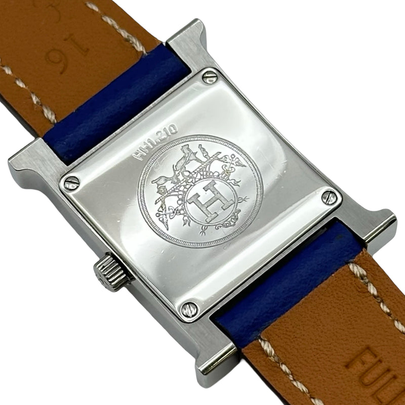 エルメス HERMES Hウォッチ HH1.210 ブルー ステンレススチール