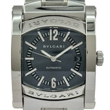 ブルガリ BVLGARI アショーマ AA44S ブルーグレー ステンレススチール 自動巻き メンズ 腕時計
