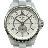 シャネル CHANEL J12 365 36.5MM H3837 シルバー セラミック/ステンレススチール 自動巻き メンズ 腕時計