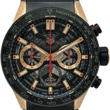 タグ・ホイヤー TAG HEUER カレラ キャリバー ホイヤー02 クロノグラフ CBG2052.FT61.43 ブラック ピンクゴールド/ステンレススチール 自動巻き メンズ 腕時計