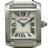 カルティエ Cartier タンクフランセーズ SM W51008Q3 アイボリー ステンレススチール クオーツ レディース 腕時計