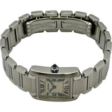 カルティエ Cartier タンクフランセーズ SM W51008Q3 アイボリー ステンレススチール クオーツ レディース 腕時計