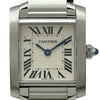 カルティエ Cartier タンクフランセーズ SM W51008Q3 アイボリー ステンレススチール クオーツ レディース 腕時計