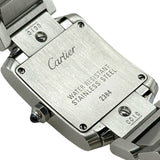 カルティエ Cartier タンクフランセーズ SM W51008Q3 アイボリー ステンレススチール クオーツ レディース 腕時計