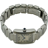 カルティエ Cartier タンクフランセーズ SM W51008Q3 アイボリー ステンレススチール クオーツ レディース 腕時計