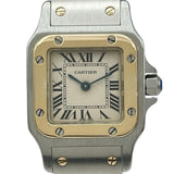 カルティエ Cartier サントス ガルベ SM W20012C4 アイボリー ゴールド/ステンレススチール クオーツ レディース 腕時計