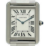 カルティエ Cartier タンクソロ LM W5200014 シルバー ステンレススチール クオーツ メンズ 腕時計