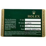 ロレックス ROLEX エクスプローラー 1 114270 ブラック ステンレススチール 自動巻き メンズ 腕時計