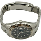 ロレックス ROLEX デイトジャスト 2 116334 ブラック ステンレススチール/ホワイトゴールド 自動巻き メンズ 腕時計