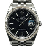 ロレックス ROLEX デイトジャスト 36 126234 ブラック ホワイトゴールド/ステンレススチール 自動巻き メンズ 腕時計