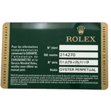 ロレックス ROLEX エクスプローラー 1 214270 ブラック ステンレススチール 自動巻き メンズ 腕時計