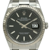 ロレックス ROLEX デイトジャスト36 126234 ブラック ステンレススチール 自動巻き メンズ 腕時計
