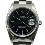 ロレックス ROLEX オイスター パーペチュアル デイト 15200 ブラック ステンレススチール 自動巻き ユニセックス 腕時計
