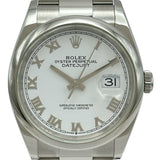 ロレックス ROLEX デイトジャスト36 126200 ホワイト ステンレススチール 自動巻き メンズ 腕時計