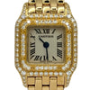 カルティエ Cartier ミニパンテール WF3141B9 アイボリー ゴールド クオーツ レディース 腕時計