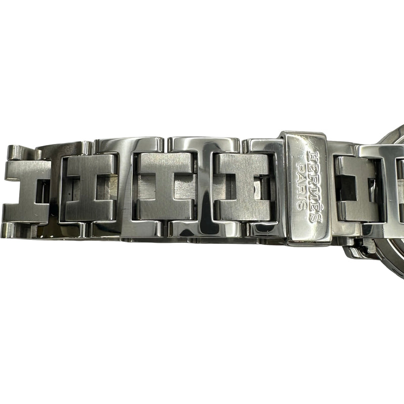 エルメス HERMES クリッパー CL4.210 ホワイト ステンレススチール