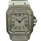 カルティエ Cartier サントス ガルベ SM W20017D6 アイボリー ステンレススチール クオーツ レディース 腕時計