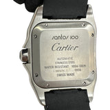 カルティエ Cartier サントス 100 MM W2016X8 ホワイト ステンレススチール 自動巻き メンズ 腕時計