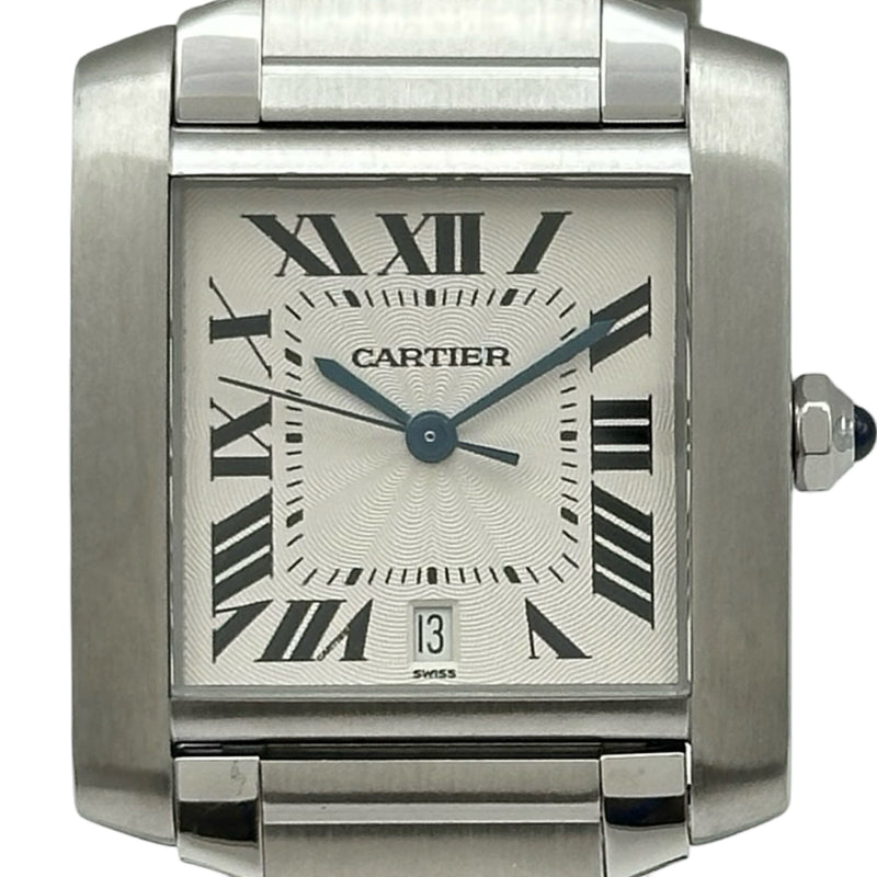 カルティエ Cartier タンク フランセーズ LM W51002Q3 シルバー
