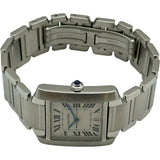 カルティエ Cartier タンク フランセーズ LM W51002Q3 シルバー ステンレススチール 自動巻き メンズ 腕時計