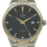 チューダー/チュードル TUDOR スタイル 12703 ブラック ゴールド/ステンレススチール 自動巻き メンズ 腕時計