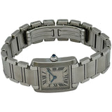 カルティエ Cartier タンク フランセーズSM W51008Q3 アイボリー ステンレススチール クオーツ レディース 腕時計
