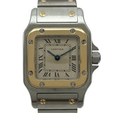 カルティエ Cartier サントス ガルベ SM W20012C4 アイボリー ゴールド/ステンレススチール クオーツ レディース 腕時計